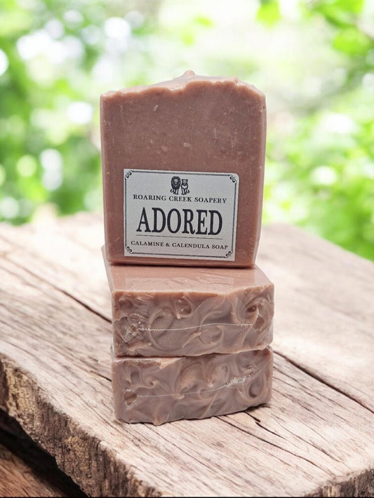 |Adored| Soap Bar with Calendula, 3 Butters, & Calamine Clay