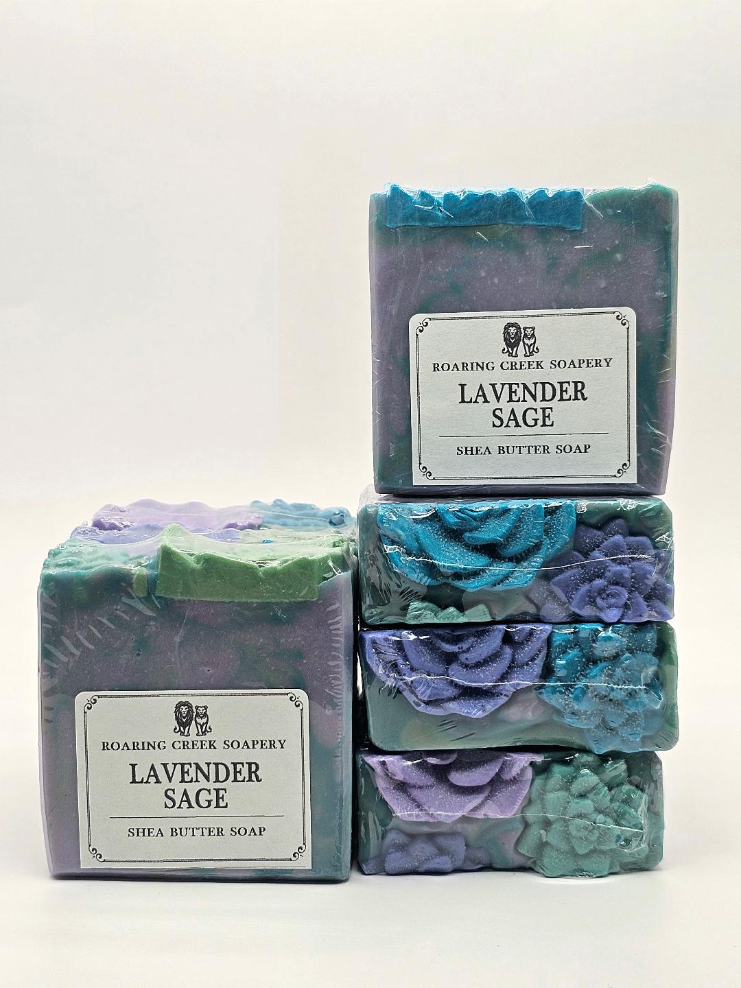 Soap Bar with Shea Butter "Lavender & Sage"